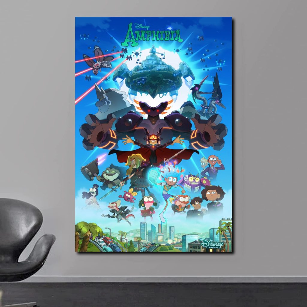Amphibia Movie Anime Poster HD Print Canvas Poster Bedroom Decor Sports Office Room Decor Poster Gift 1 - Amphibia Merch