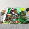 Amphibia Mushroom Night Blankets Warm Flannel Comic Anime Throw Blanket for Bed Couch Bedspread 10 - Amphibia Merch