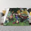 Amphibia Mushroom Night Blankets Warm Flannel Comic Anime Throw Blanket for Bed Couch Bedspread - Amphibia Merch