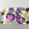 Amphibia Mushroom Night Blankets Warm Flannel Comic Anime Throw Blanket for Bed Couch Bedspread 12 - Amphibia Merch