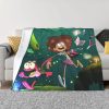 Amphibia Mushroom Night Blankets Warm Flannel Comic Anime Throw Blanket for Bed Couch Bedspread 18 - Amphibia Merch
