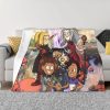 Amphibia Mushroom Night Blankets Warm Flannel Comic Anime Throw Blanket for Bed Couch Bedspread 2 - Amphibia Merch