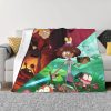 Amphibia Mushroom Night Blankets Warm Flannel Comic Anime Throw Blanket for Bed Couch Bedspread 20 - Amphibia Merch