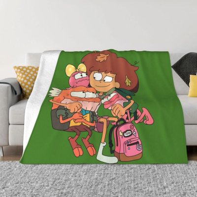 Amphibia Mushroom Night Blankets Warm Flannel Comic Anime Throw Blanket for Bed Couch Bedspread 21 - Amphibia Merch