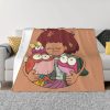 Amphibia Mushroom Night Blankets Warm Flannel Comic Anime Throw Blanket for Bed Couch Bedspread 22 - Amphibia Merch
