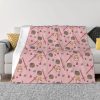 Amphibia Mushroom Night Blankets Warm Flannel Comic Anime Throw Blanket for Bed Couch Bedspread 4 - Amphibia Merch