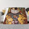 Amphibia Mushroom Night Blankets Warm Flannel Comic Anime Throw Blanket for Bed Couch Bedspread 5 - Amphibia Merch