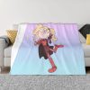 Amphibia Mushroom Night Blankets Warm Flannel Comic Anime Throw Blanket for Bed Couch Bedspread 6 - Amphibia Merch