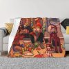 Amphibia Mushroom Night Blankets Warm Flannel Comic Anime Throw Blanket for Bed Couch Bedspread 7 - Amphibia Merch