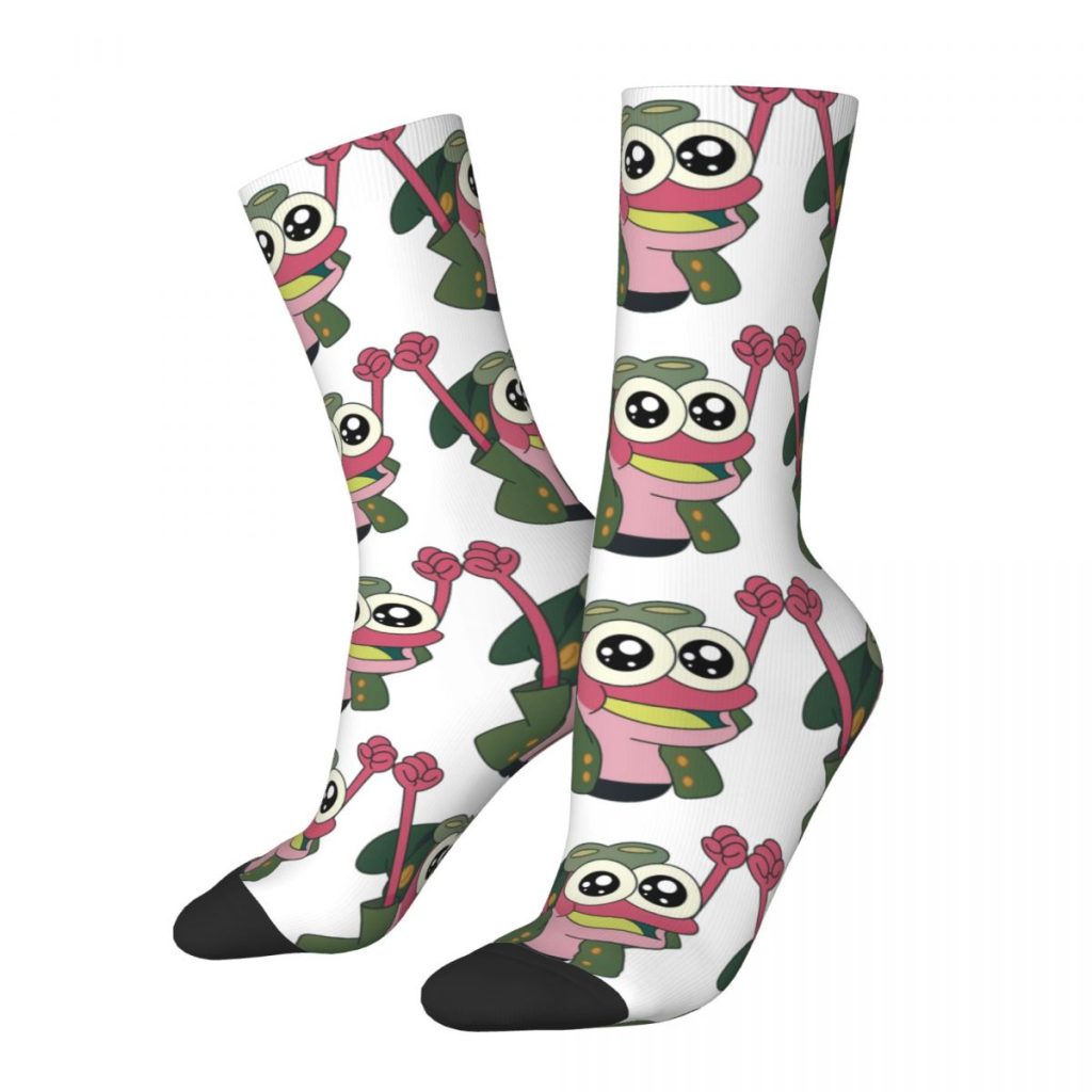 Funny Sock for Men Happy Sprig Hip Hop Vintage Amphibia Happy Quality Pattern Printed Boys Crew - Amphibia Merch