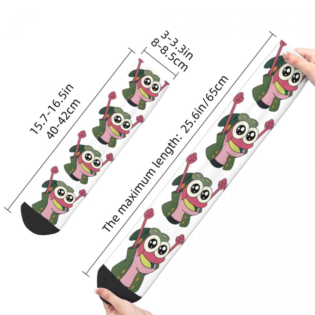 Funny Sock for Men Happy Sprig Hip Hop Vintage Amphibia Happy Quality Pattern Printed Boys Crew 2 - Amphibia Merch