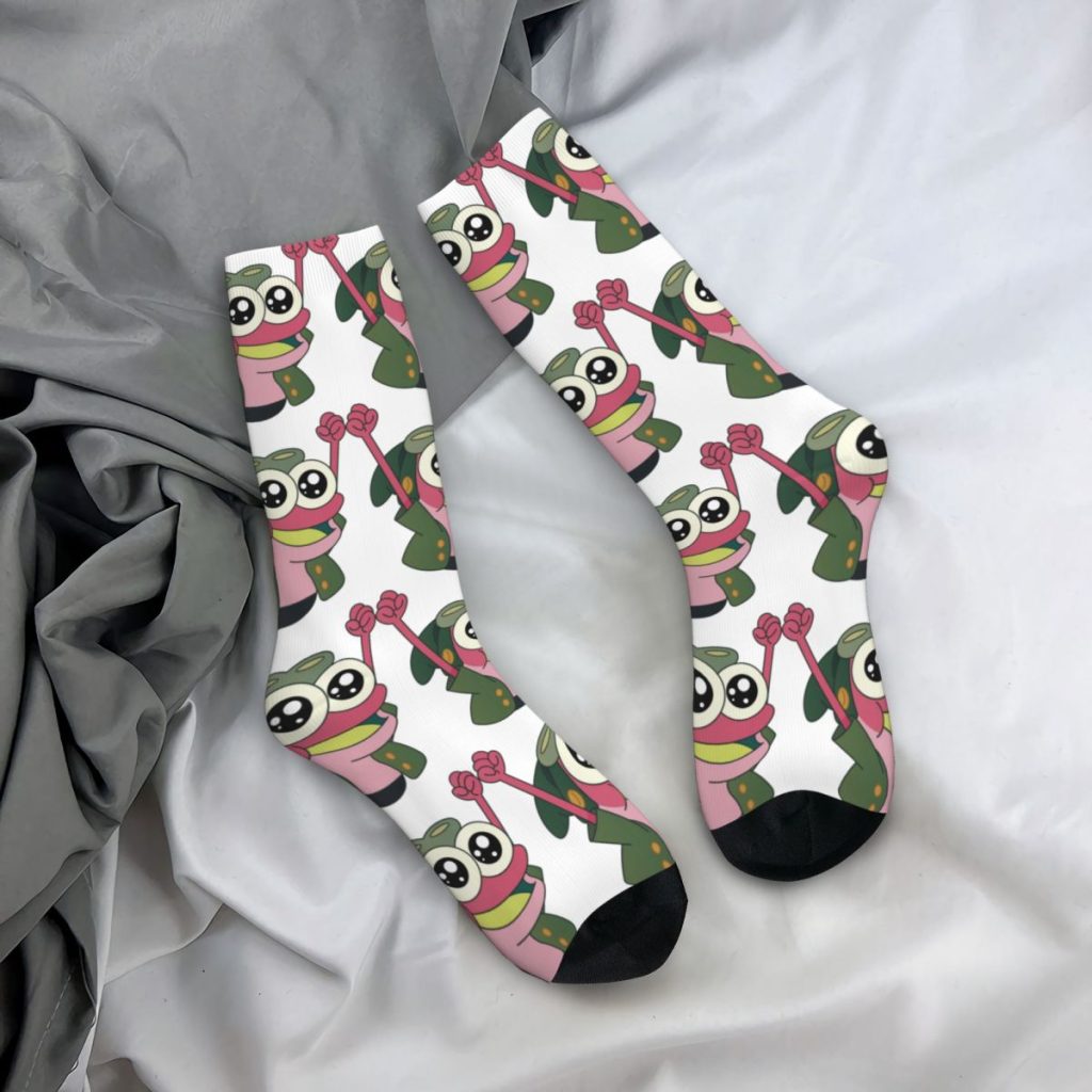 Funny Sock for Men Happy Sprig Hip Hop Vintage Amphibia Happy Quality Pattern Printed Boys Crew 4 - Amphibia Merch
