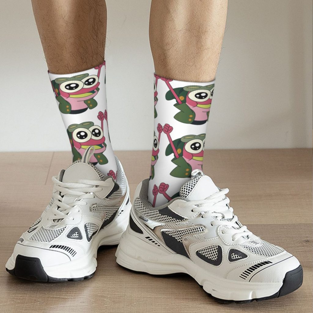 Funny Sock for Men Happy Sprig Hip Hop Vintage Amphibia Happy Quality Pattern Printed Boys Crew 5 - Amphibia Merch