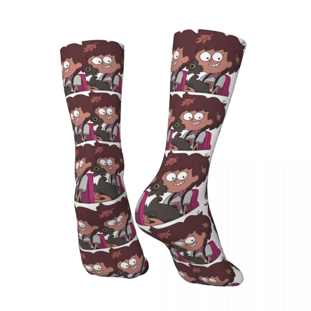 Happy Funny Men s compression Socks Lovely Anne Retro Harajuku Amphibia Hip Hop Novelty Pattern Crew 1 - Amphibia Merch