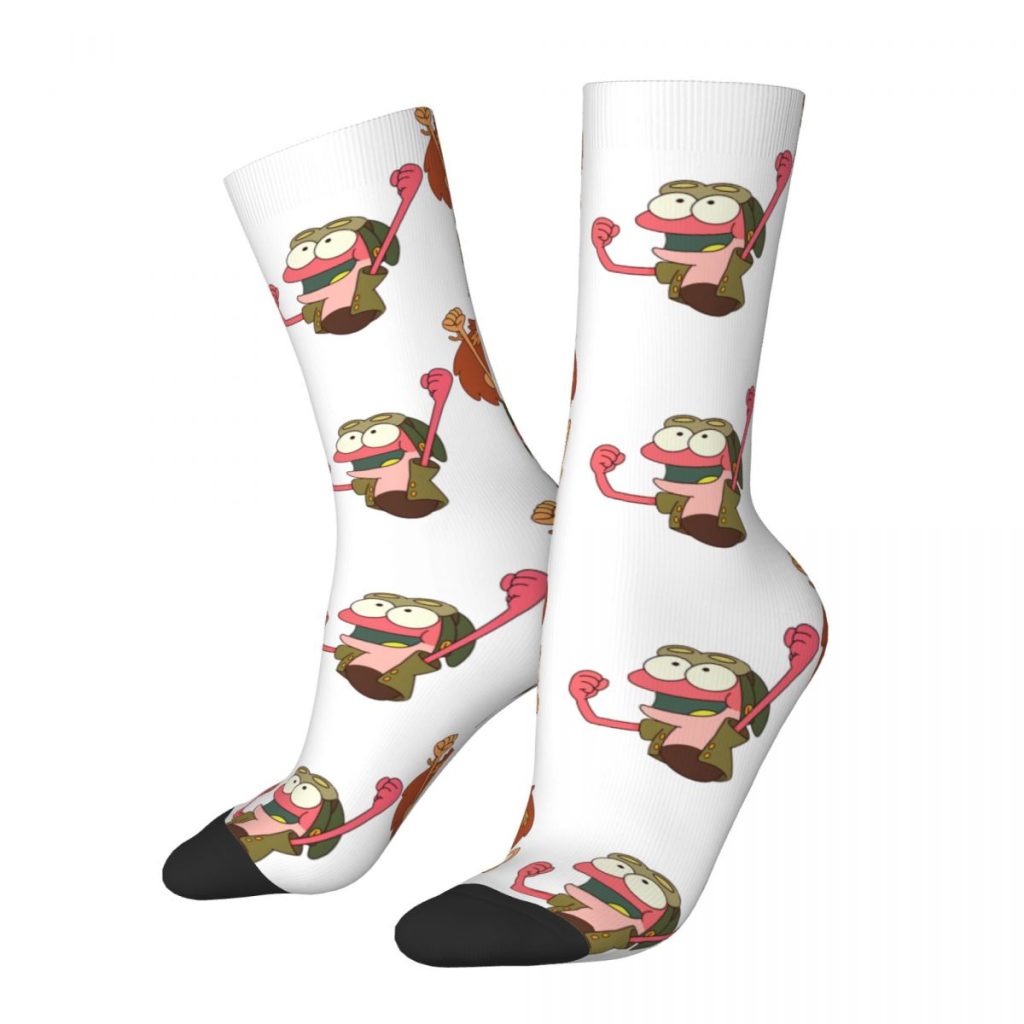 Happy Funny Men s compression Socks Stop Wasting Time And Start Vintage Harajuku Amphibia Novelty Seamless - Amphibia Merch