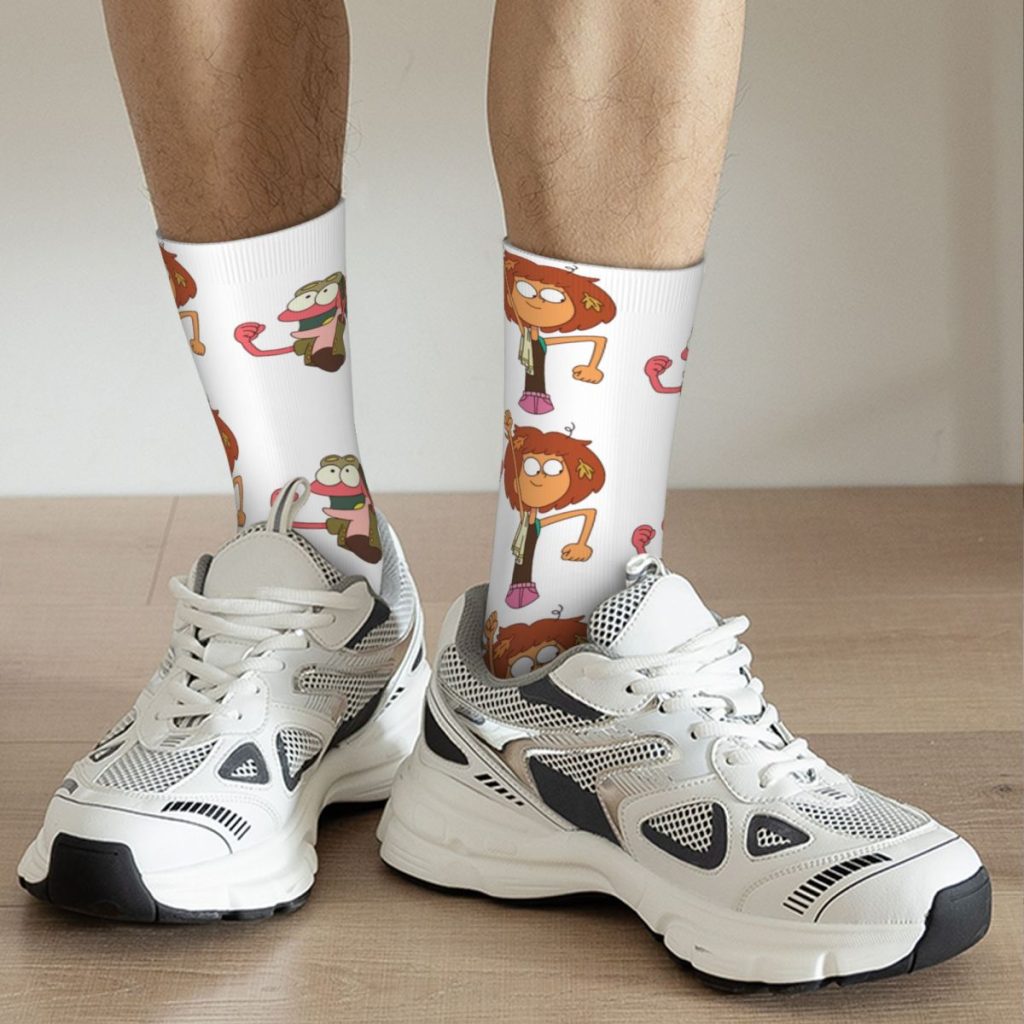 Happy Funny Men s compression Socks Stop Wasting Time And Start Vintage Harajuku Amphibia Novelty Seamless 5 - Amphibia Merch