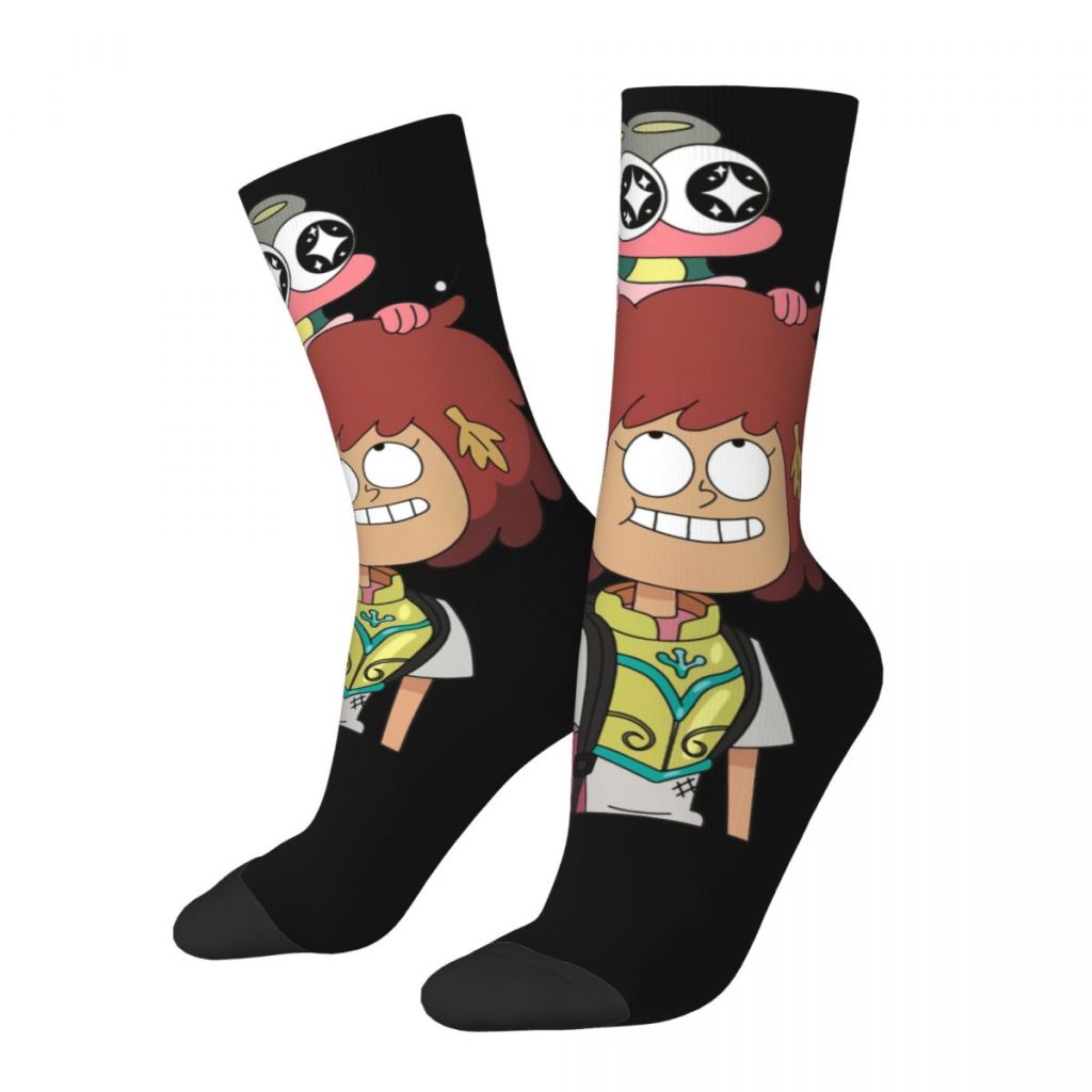 Hip Hop Retro Anne And Sprig Crazy Men s compression Socks Unisex Amphibia Harajuku Pattern Printed - Amphibia Merch