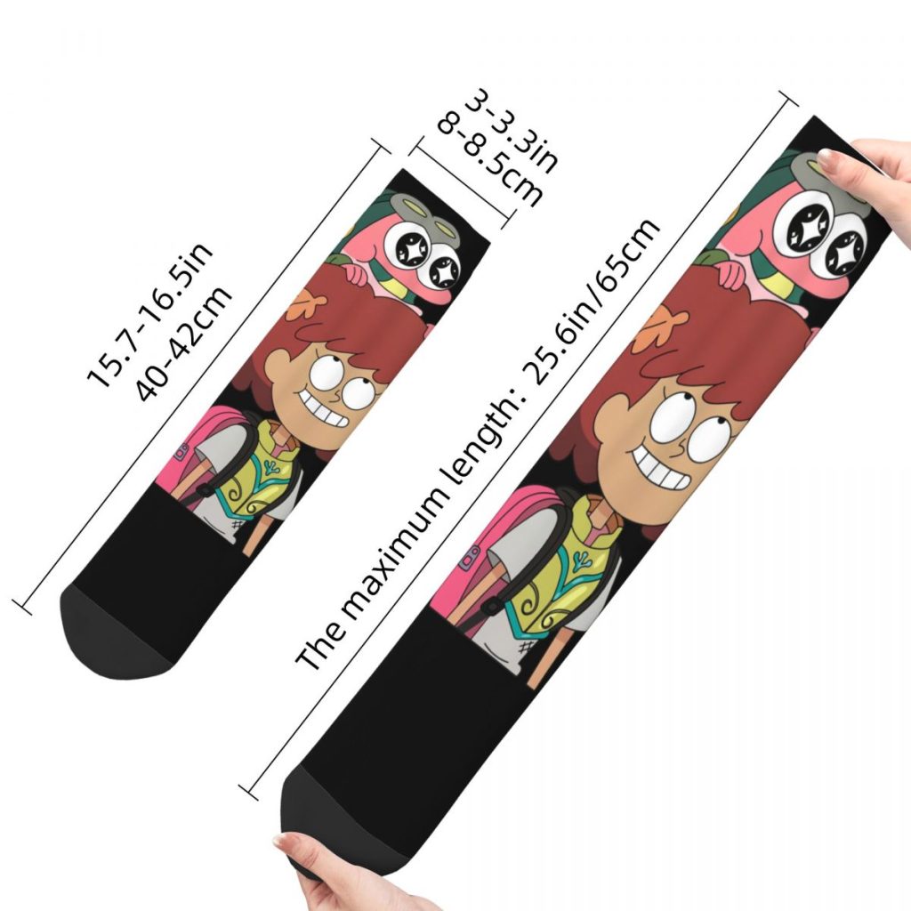 Hip Hop Retro Anne And Sprig Crazy Men s compression Socks Unisex Amphibia Harajuku Pattern Printed 2 - Amphibia Merch