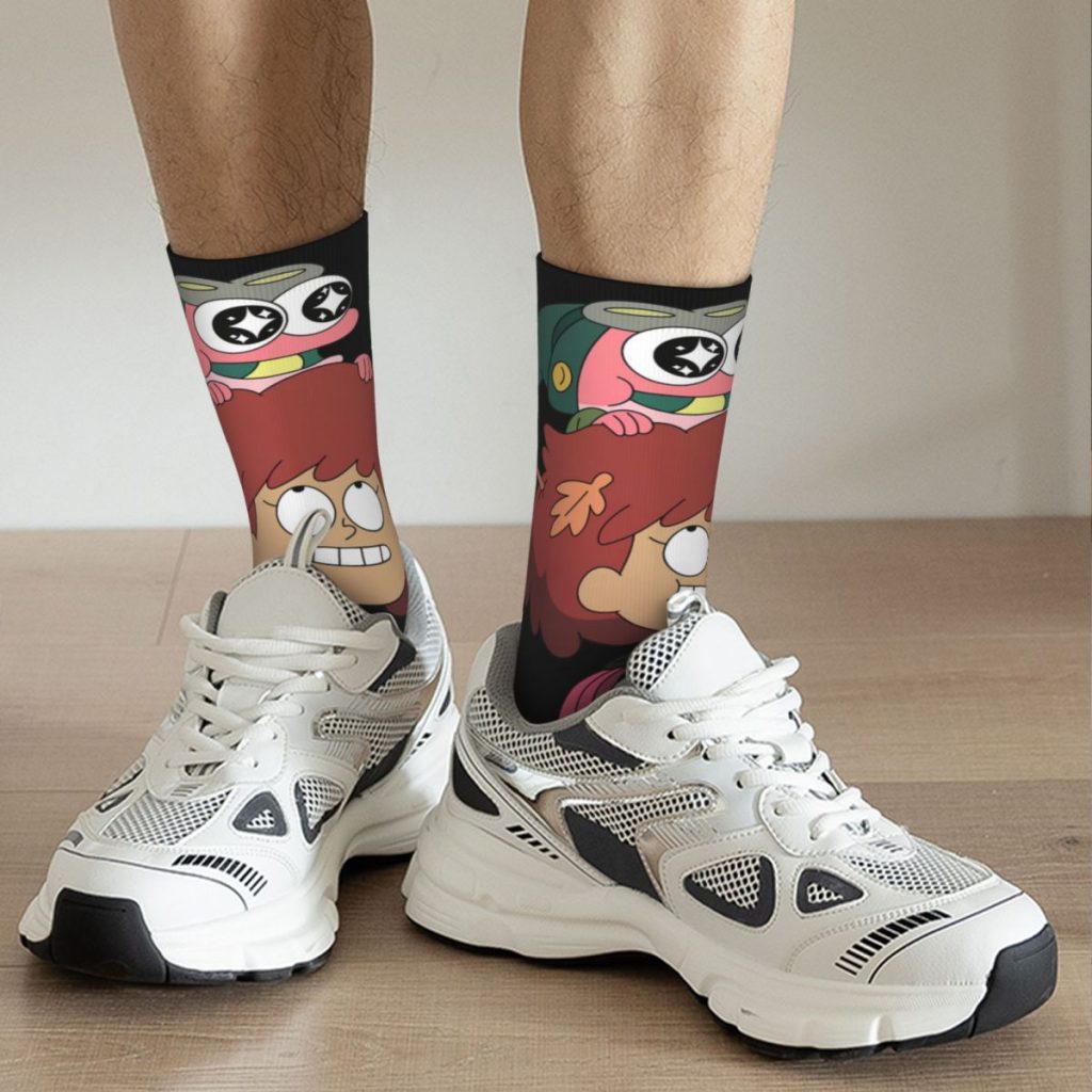 Hip Hop Retro Anne And Sprig Crazy Men s compression Socks Unisex Amphibia Harajuku Pattern Printed 5 - Amphibia Merch
