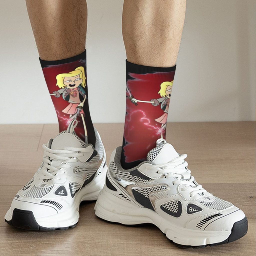 Hip Hop Retro Sasha Crazy Men s compression Socks Unisex Amphibia Harajuku Pattern Printed Funny Novelty 5 - Amphibia Merch