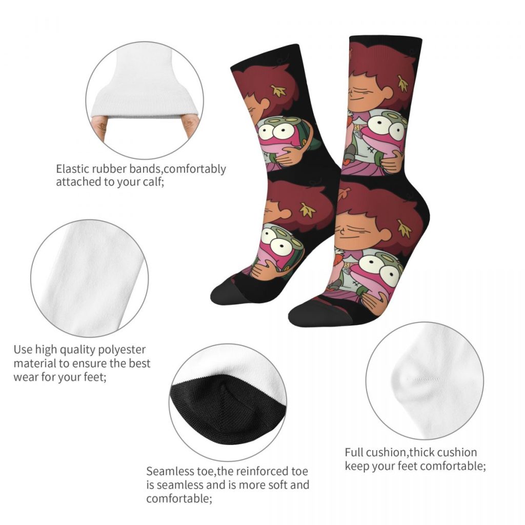 Hip Hop Retro The Truth Crazy Men s compression Socks Unisex Amphibia Harajuku Seamless Printed Funny 3 - Amphibia Merch