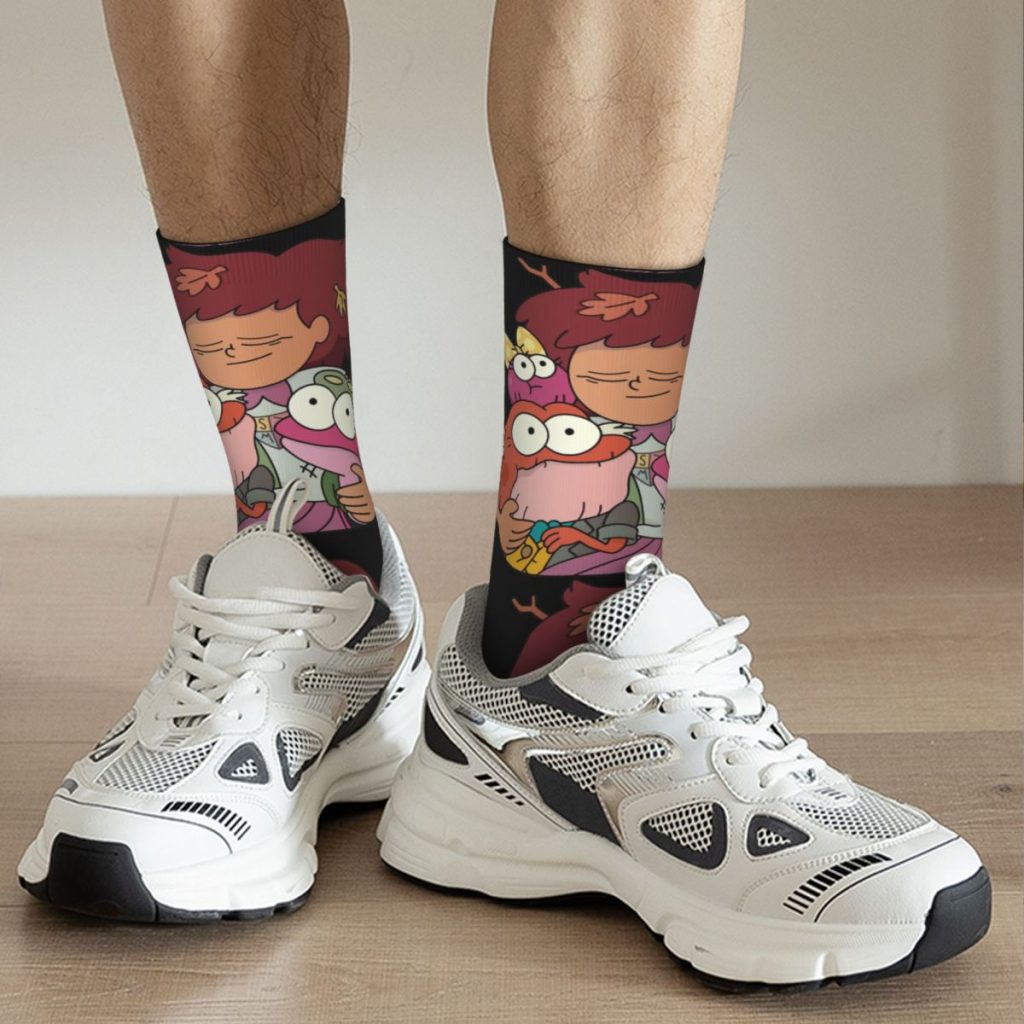 Hip Hop Retro The Truth Crazy Men s compression Socks Unisex Amphibia Harajuku Seamless Printed Funny 5 - Amphibia Merch