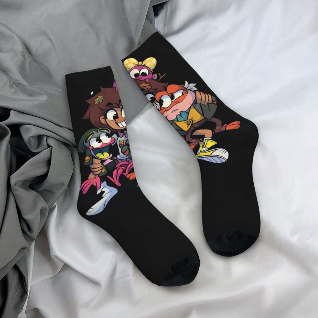 Hip Hop Retro YA Like TOONS Crazy Men s compression Socks Unisex Amphibia Harajuku Seamless Printed 4 - Amphibia Merch