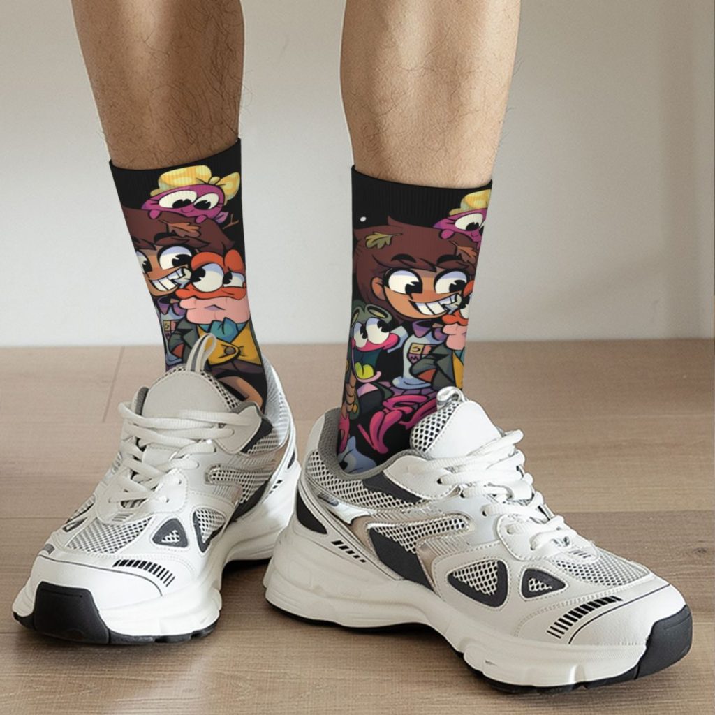 Hip Hop Retro YA Like TOONS Crazy Men s compression Socks Unisex Amphibia Harajuku Seamless Printed 5 - Amphibia Merch