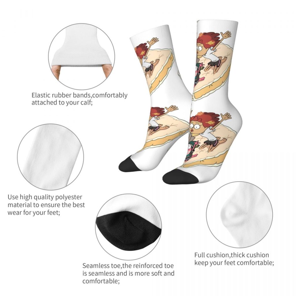 Sock for Men Anne Marcy Sprig And Polly Hip Hop Harajuku Amphibia Happy Quality Pattern Printed 3 - Amphibia Merch