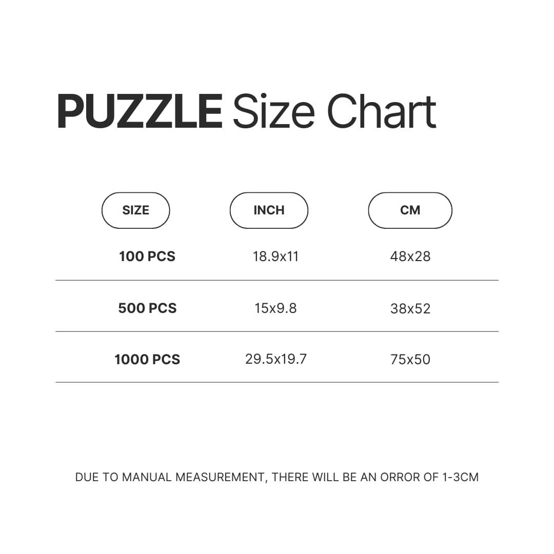 Puzzle Size Chart - Amphibia Merch